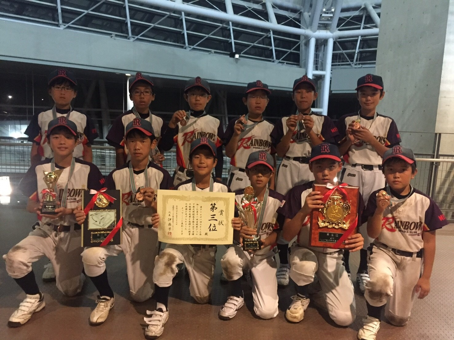 メジャー総合第三位 多賀城レインボーズ