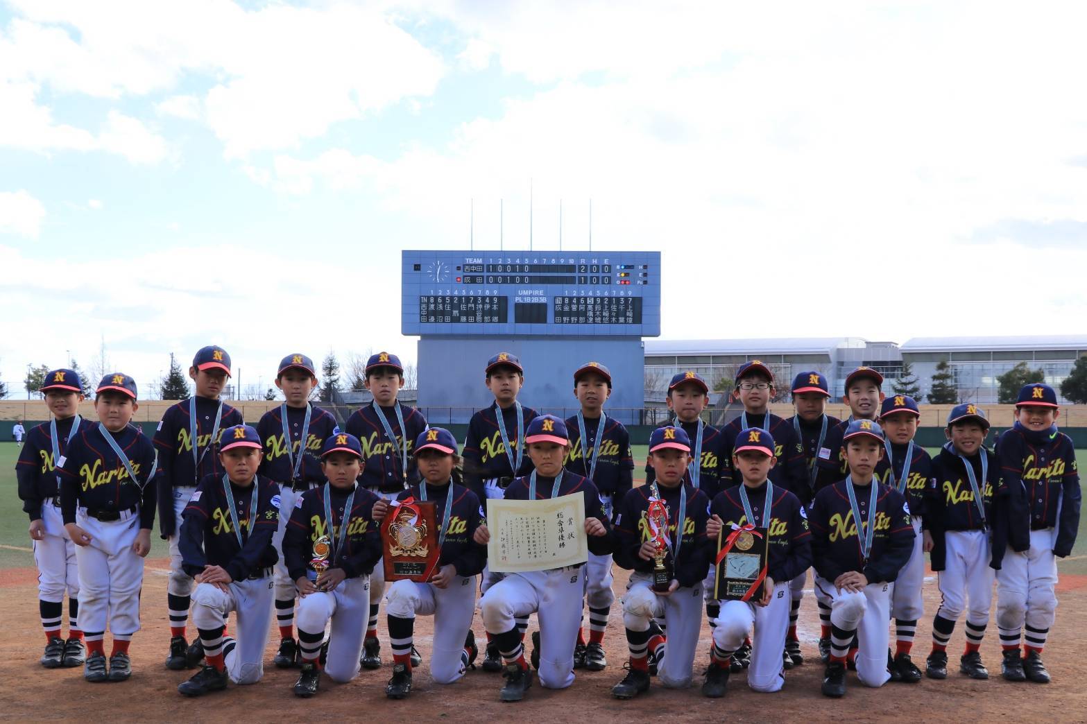 ルーキー総合準優勝 成田オーシャンイーグルス