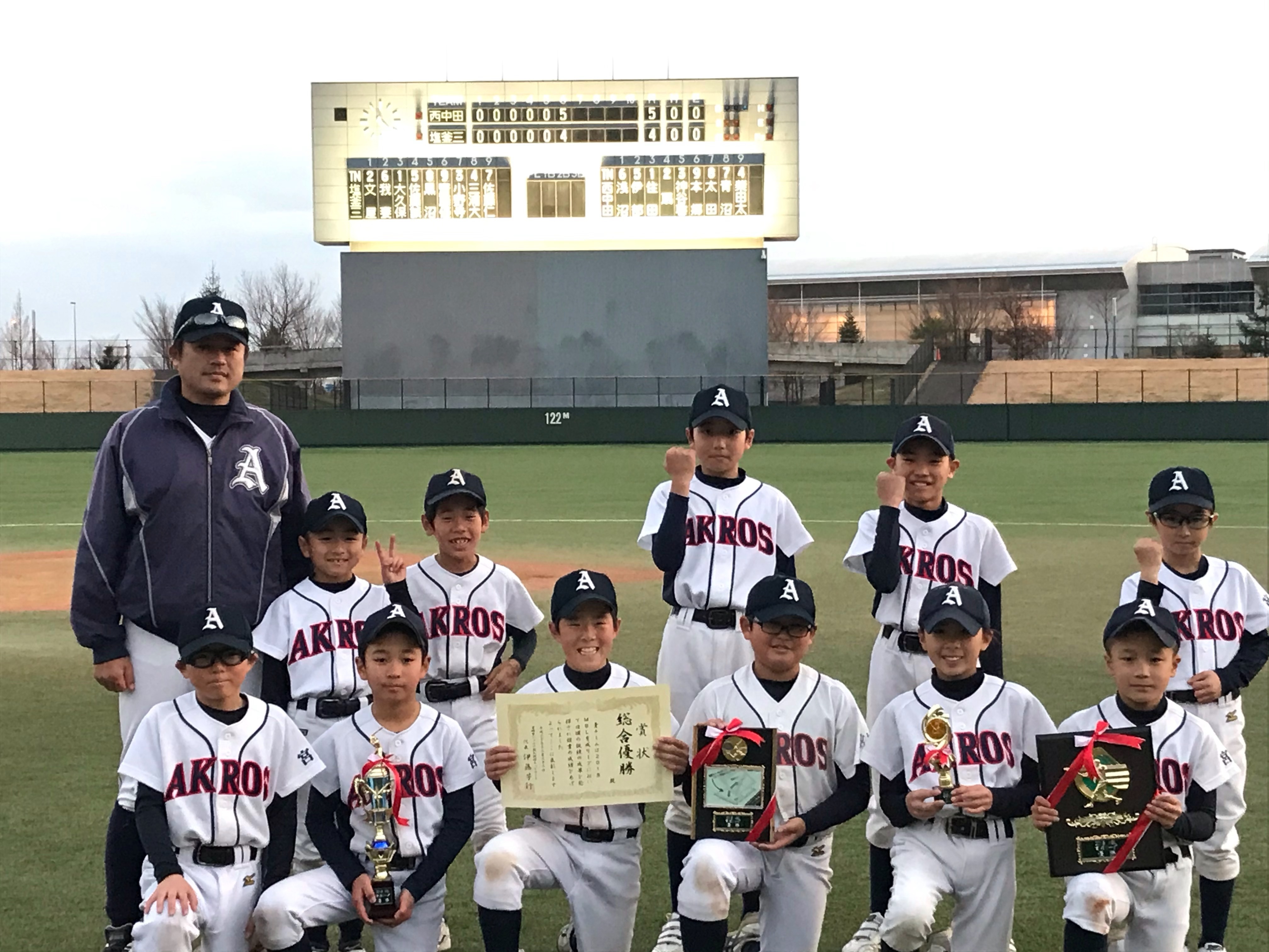 2018 育成総合優勝 西中田ゴールデンアクロス